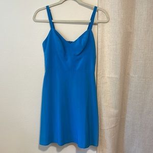 Amanda Uprichard Blue Mini Dress